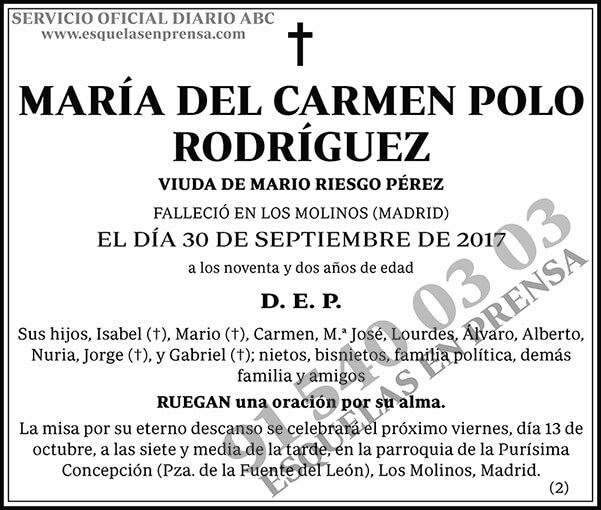 María del Carmen Polo Rodríguez